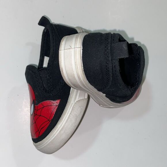 Marvel Spider-Man Red and Black Sneakers Kids Size 5 Shoes - Picture 6 of 11